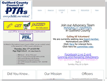 Tablet Screenshot of guilfordcountypta.org